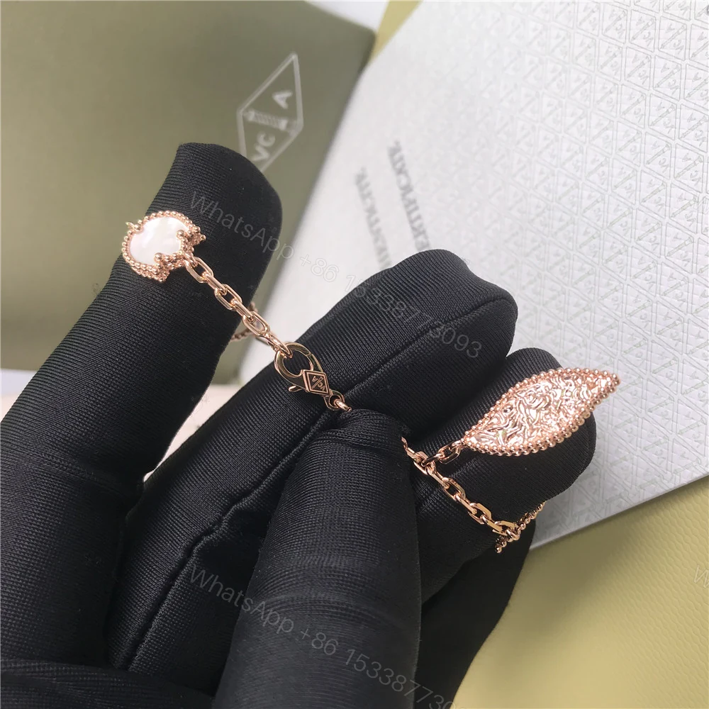 View 3 of VCA Lucky Spring Bracelet 5 Motifs Rose Gold VCARP7RR00