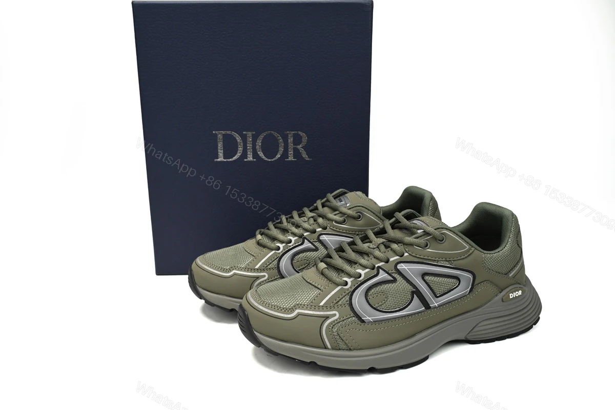 Dior B30 Low Top Olive 3SN279ZRD_H680 — view 2