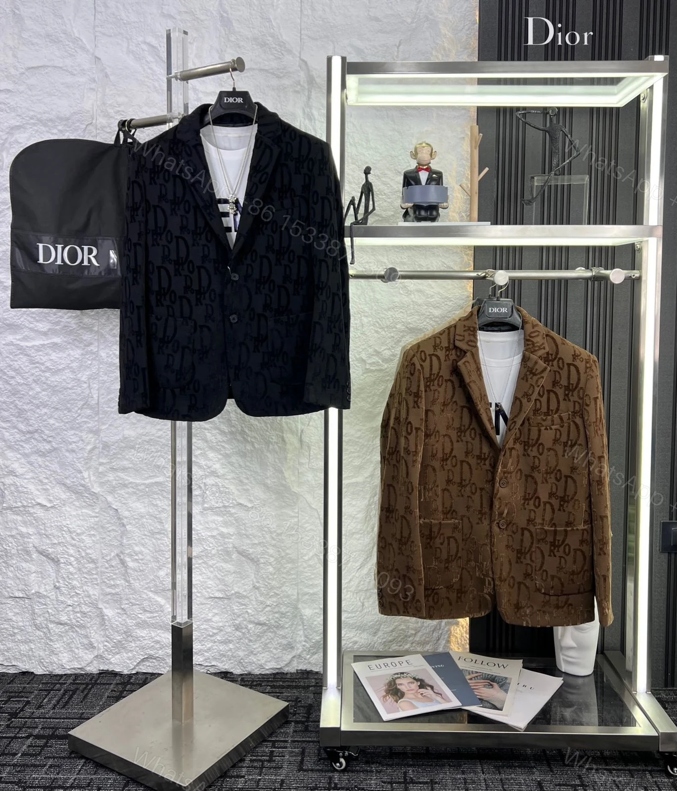 View 3 of FIRST COPY DIOR IMPORTED FABRIC BLAZERS FOR MEN
