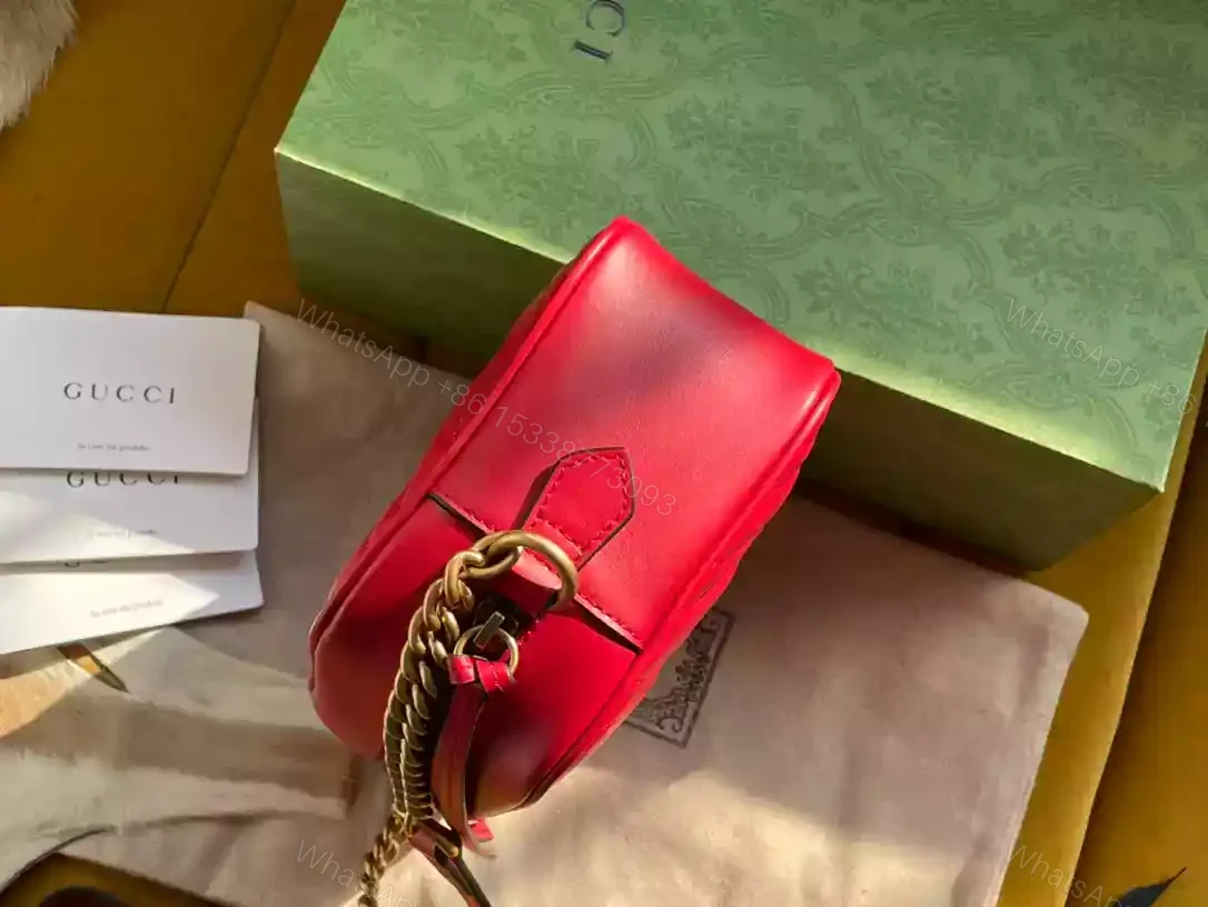 View 8 of GG MARMONT MATELASSÉ SMALL SHOULDER BAG – GBC091