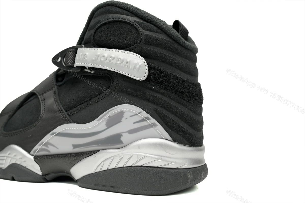 View 8 of Air Jordan x OVO Nike AJ VIII 8 Black Ash FD1334-001