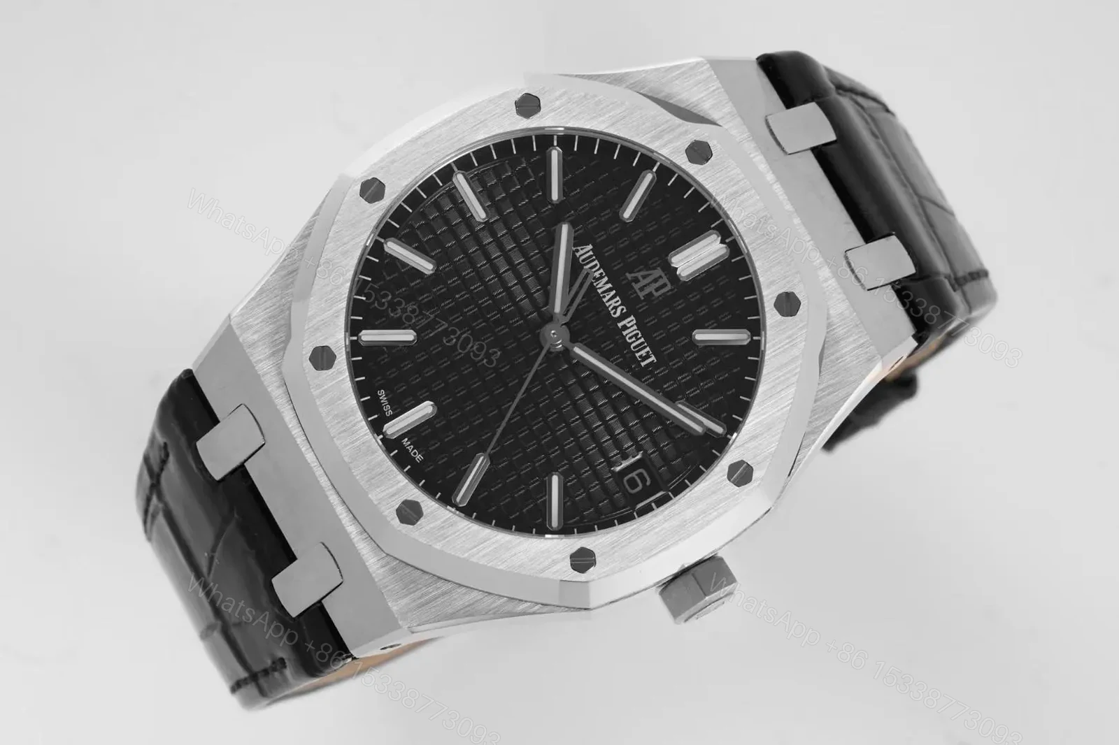 View 5 of TWA Factory Audemars Piguet Royal Oak 15500 Stainless Steel Black Dial Watch