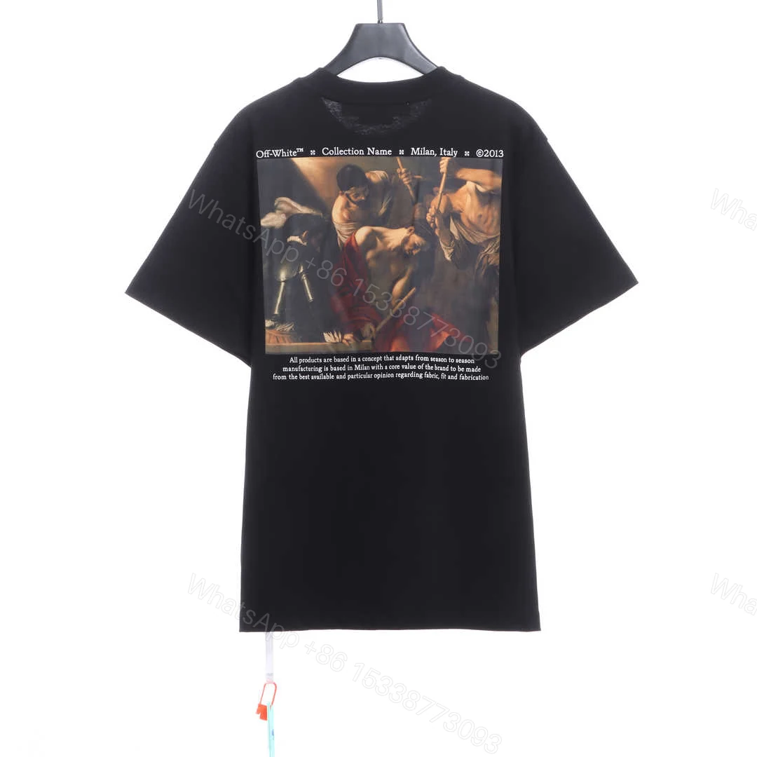 Off-White Classical Religious Oil Painting T-Shirt — view 1