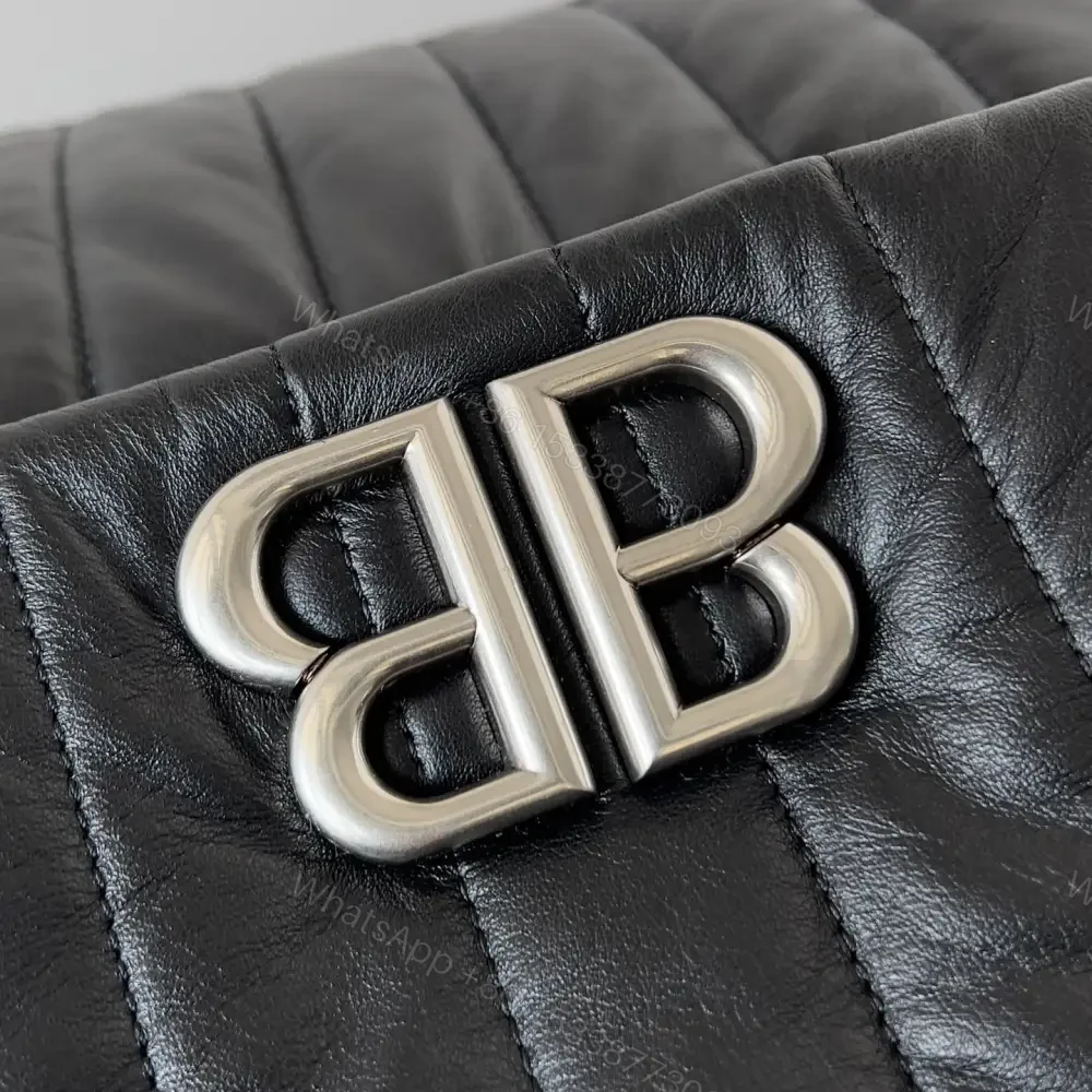View 4 of 高仿Balenciaga*Monaco系列衍縫線牛皮單肩包m
