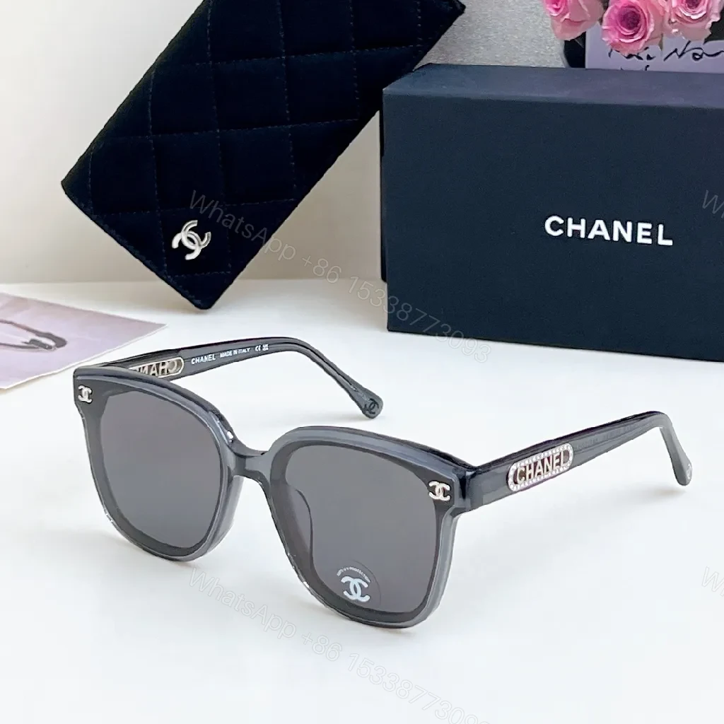 View 6 of Bold Black Sunglasses with Gold-Accent Luxury Detail (Sunglasses)