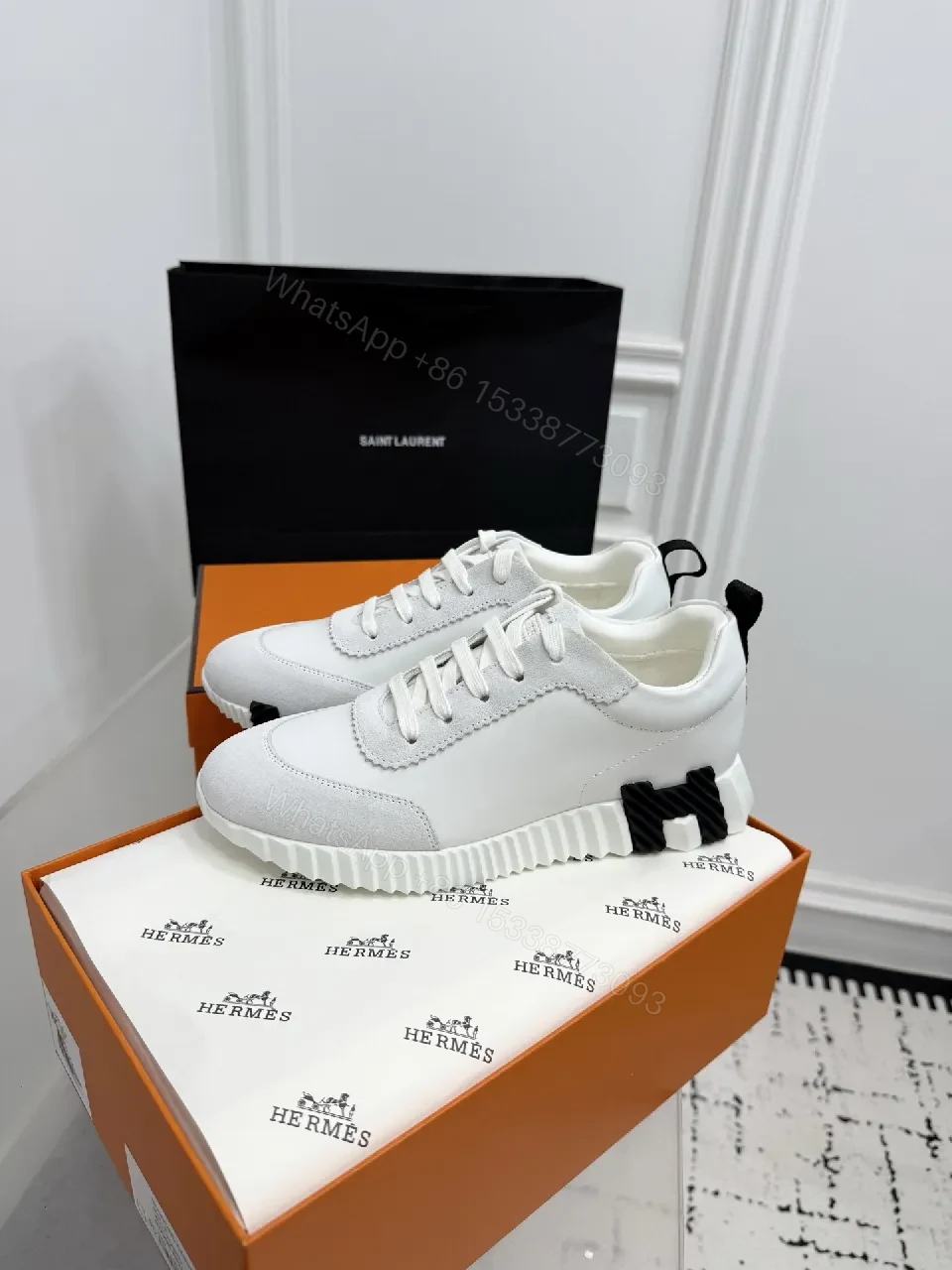 View 7 of Modern Minimalist Leather Sneakers: Luxury Everyday Comfort