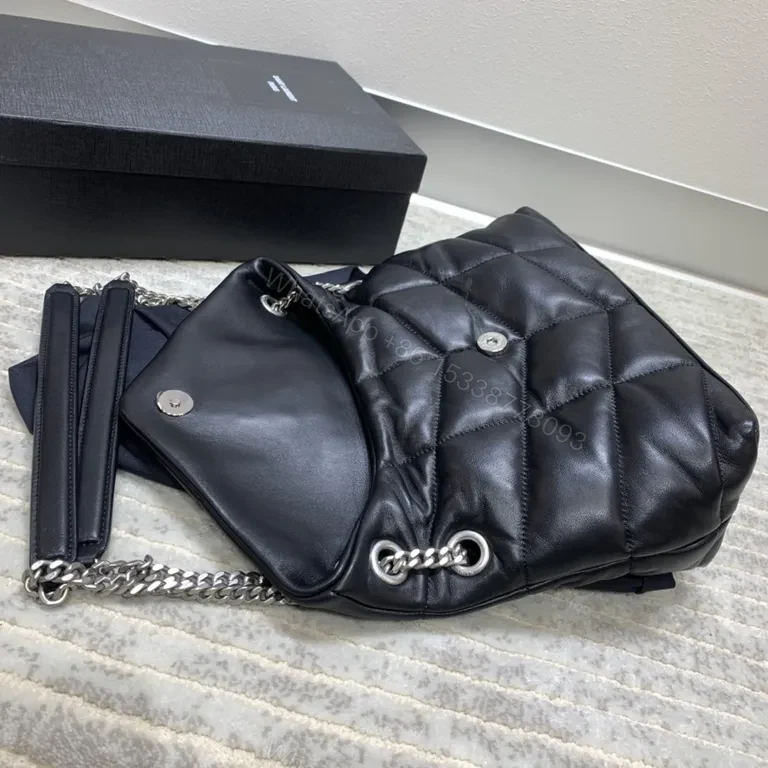 View 2 of Chic Quilted Leather Bag â€” YSL-Style Luxury, Everyday