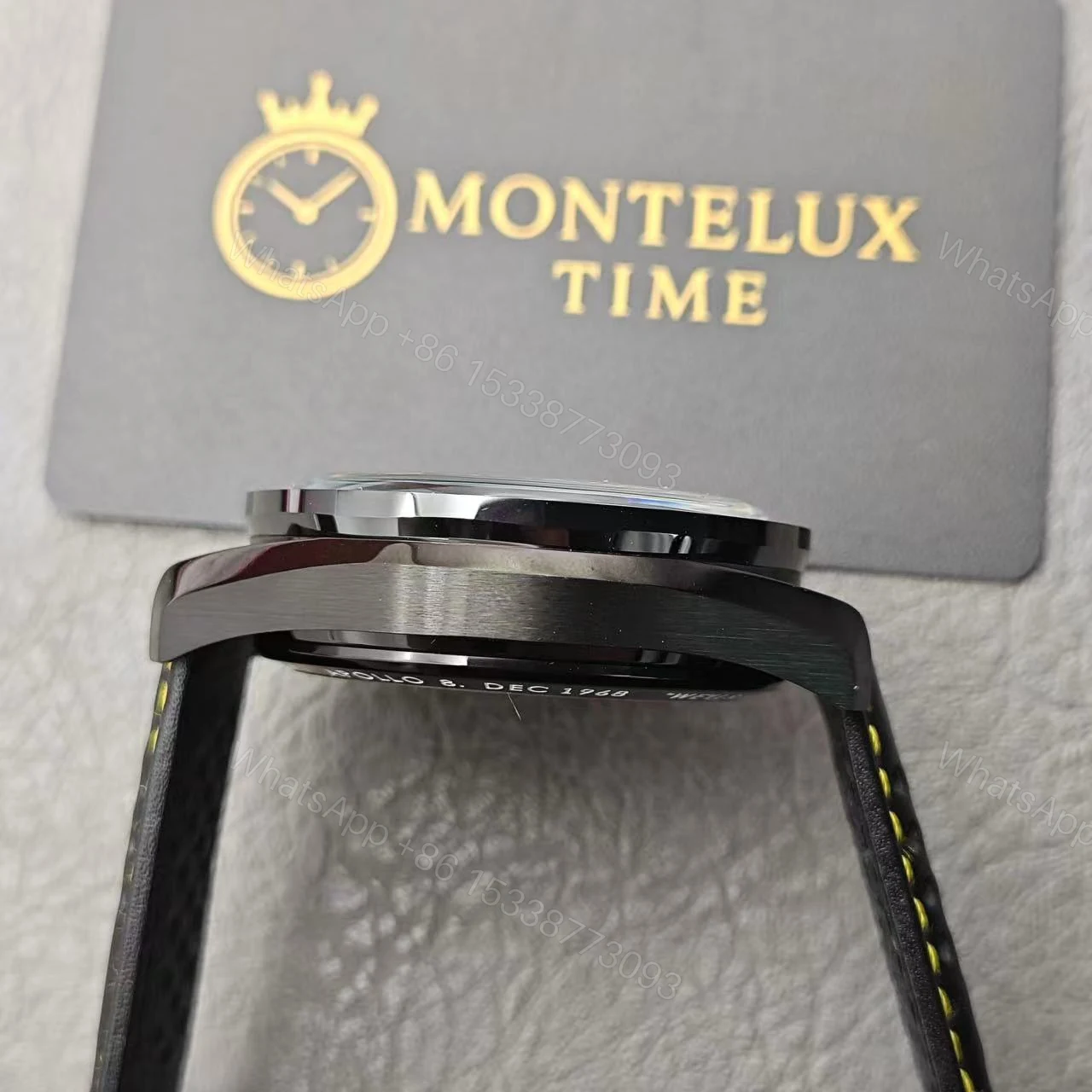 View 12 of Replica Omega Speedmaster Men Automatic Black Leather Watch O31192443001001