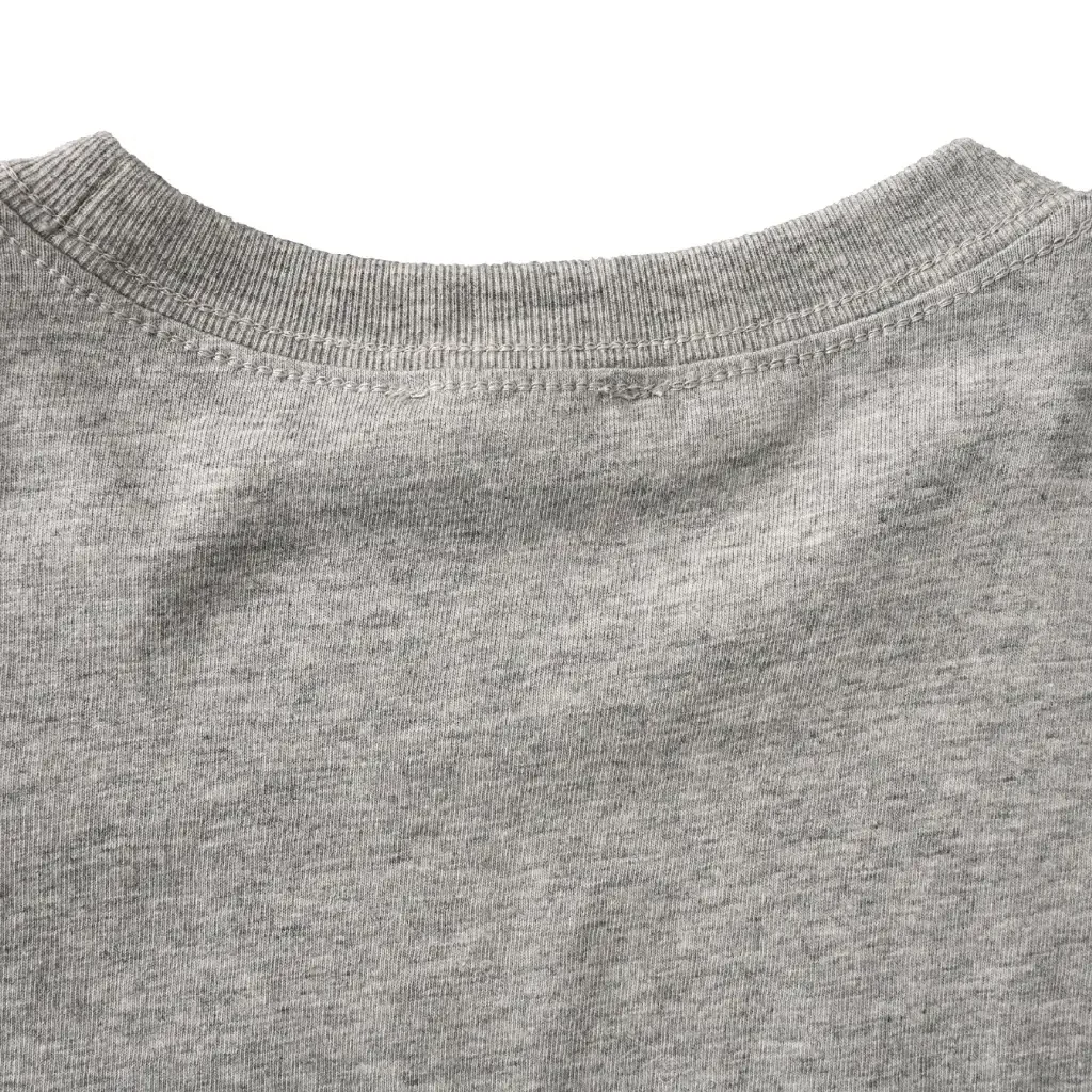 View 4 of Grey Cotton Jersey Casual Arched Text Graphic T-Shirt