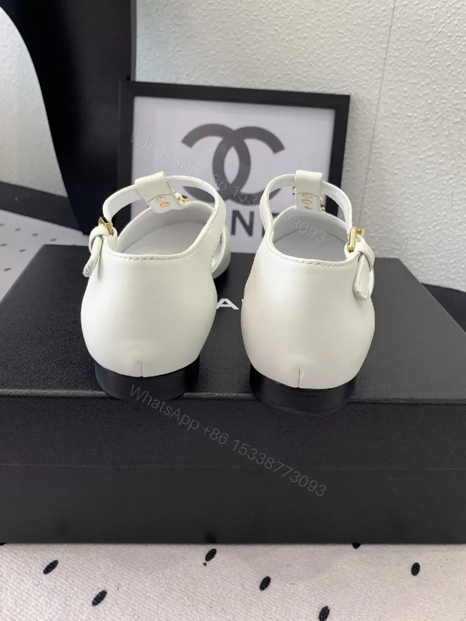 View 6 of White Leather T-Strap Sandals: Modern Chic, All-Day Comfort