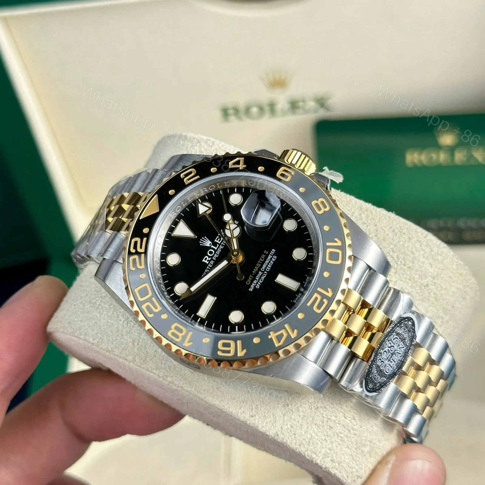 View 5 of Superclone Rolex GMT-Master II Black Dial “Zombie” 126713GRNR
