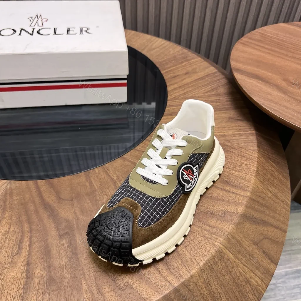 View 9 of Brown Suede Mesh Runner: Modern Luxe, Cushioned Comfort