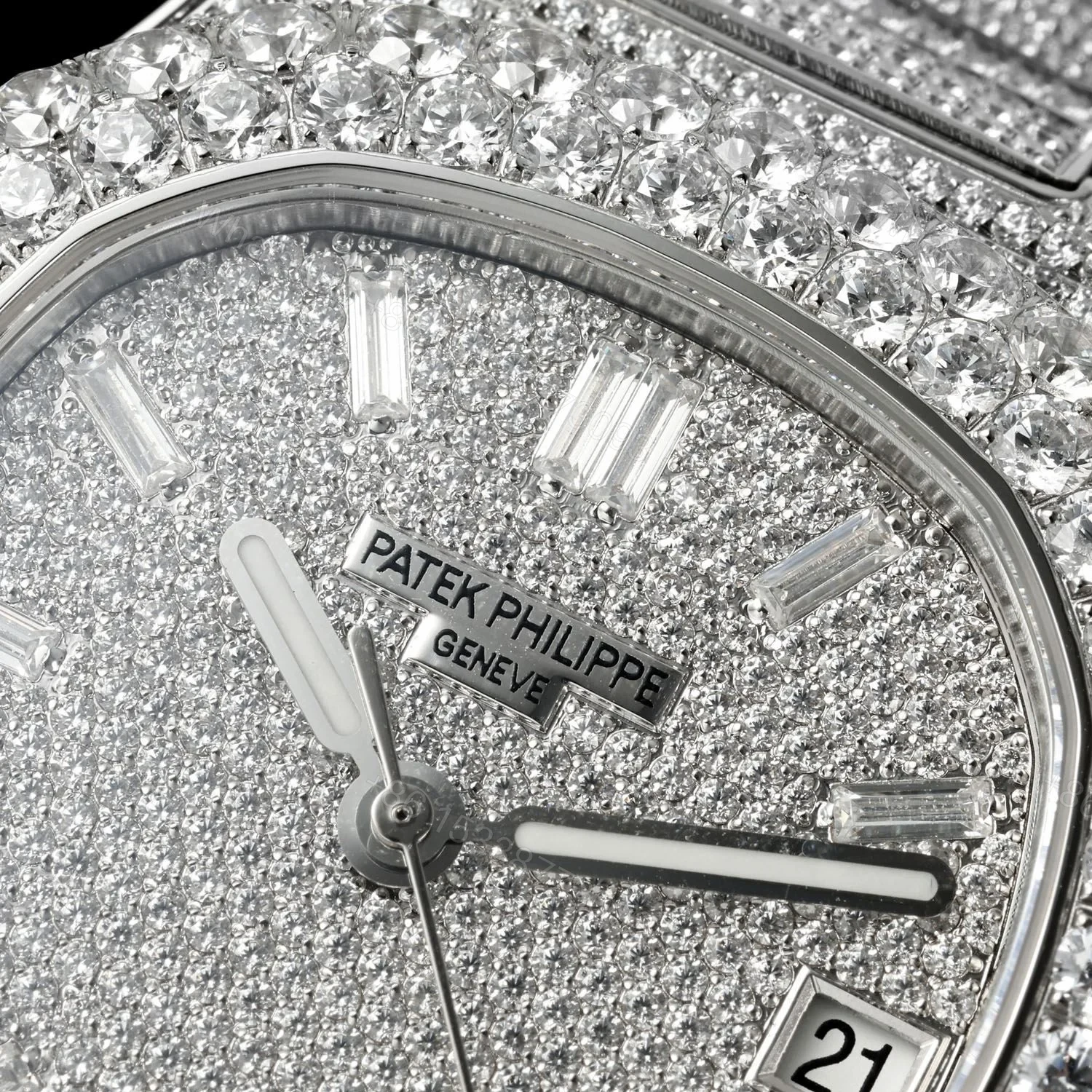 View 6 of Patek Philippe Nautilus 5711 Diamond Pavé Luxury Watch 40mm Full Diamond Edition AMG-PP-BD1-5711-FULL-DIAMOND