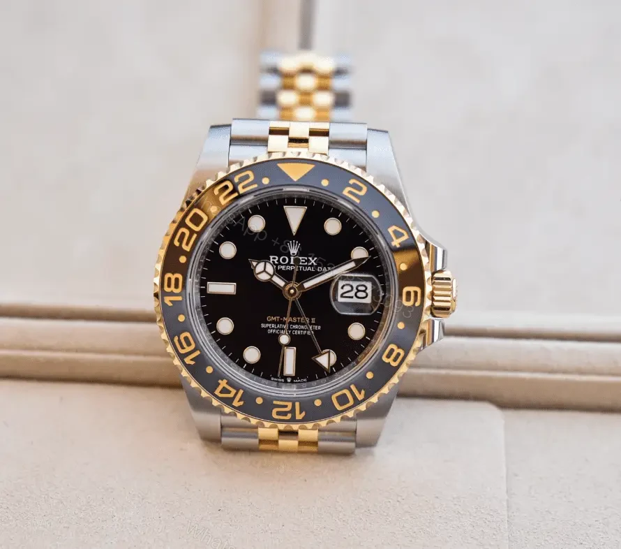 View 16 of 2023 GMT-Master 2 Silver Gold Replica Clone Watch
