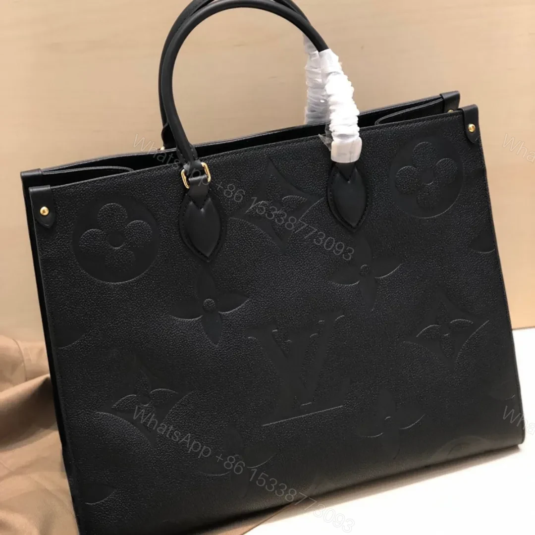 Louis Vuitton LV On The Go PM Tote Bag Replica 1:1 Black Handbags 35cm — view 1