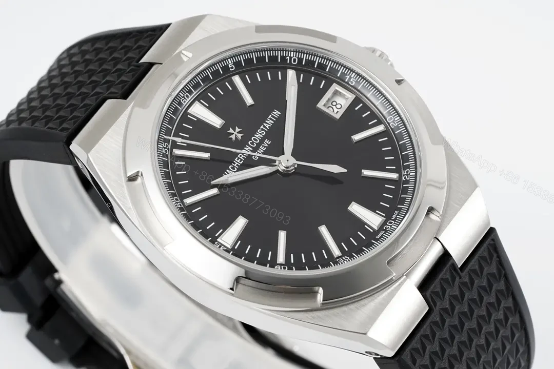 View 5 of 8F Factory Vacheron Constantin Overseas 4500V Series Stainless Steel Watch – Black Dial, 41mm, Rubber Strap, Automatic Movement Cal.5100, 60-Hour Power Reserve, Geneva Seal Certified