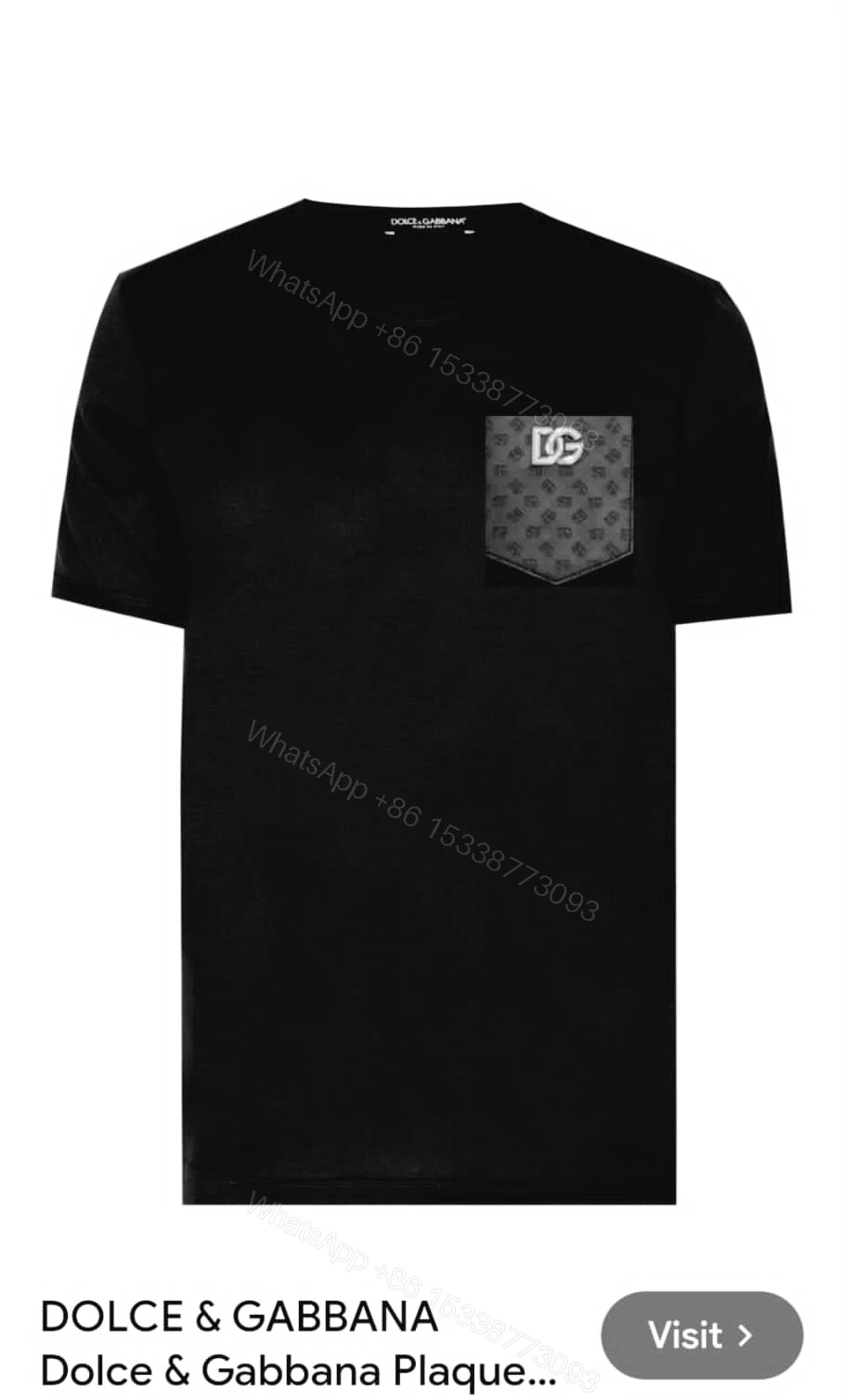 View 3 of FIRST COPY DOLCE & GABBANA CREW NECK TSHIRTS