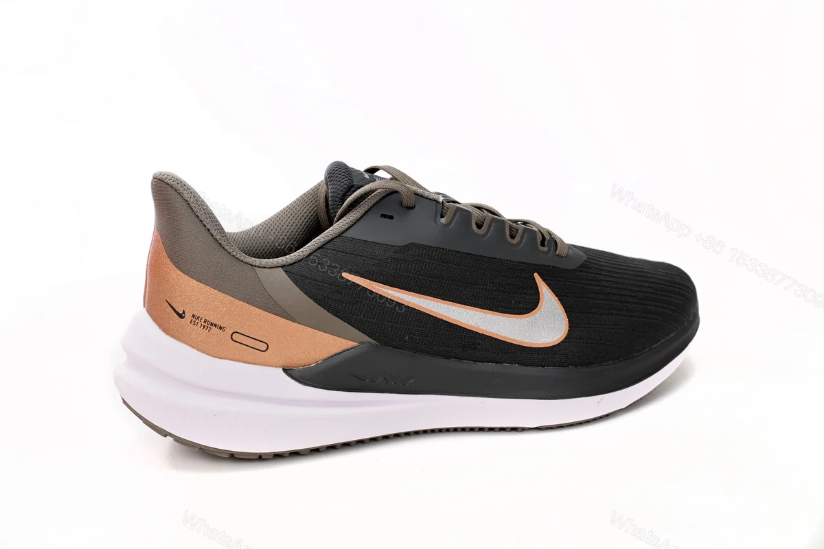 View 5 of Nike Air Winflo 9 Black And White Brown DD8686-005