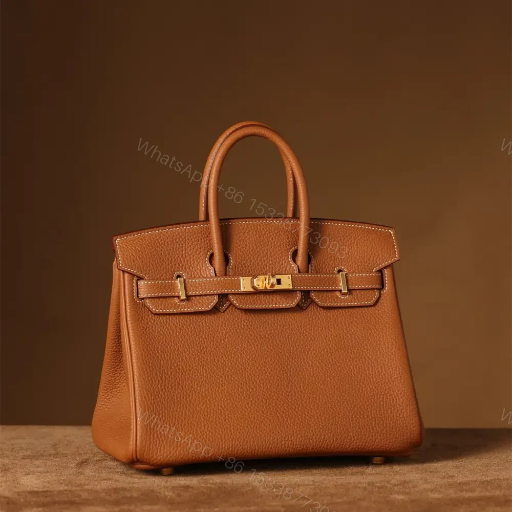 View 4 of 高仿Hermes*Birkin25金棕色金扣免檢版