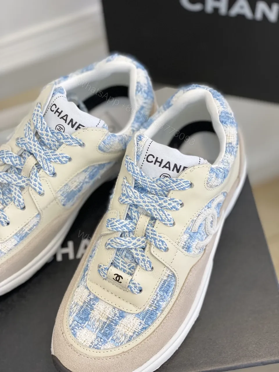 View 9 of Knit-Panel Luxe Sneakers: Soft Texture, Cushioned Comfort