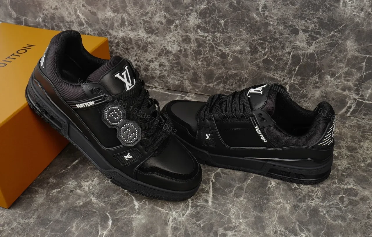 View 2 of Monochrome Leather Luxe Sneaker with All-Day Comfort