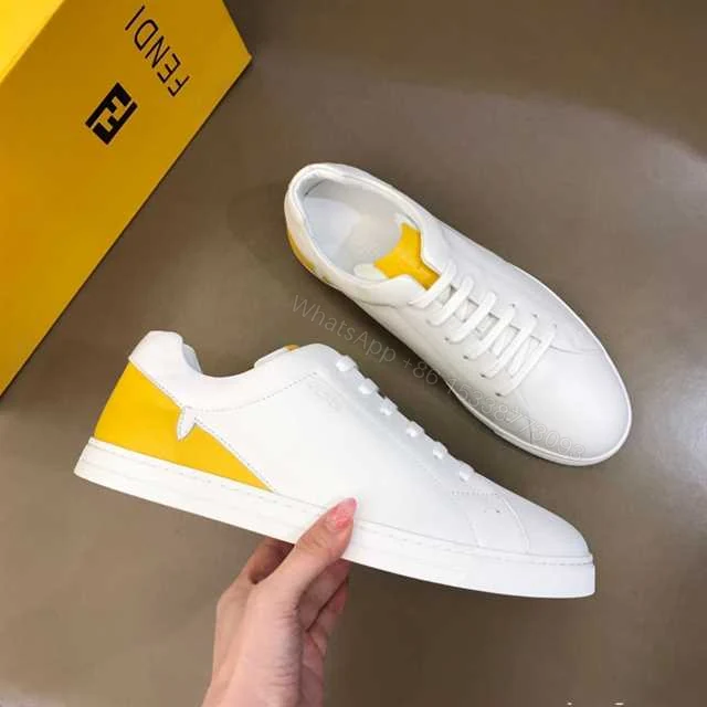 View 4 of FENDI CORNER BUGS LOW-TOP SNEAKERS IN WHITE – FD07