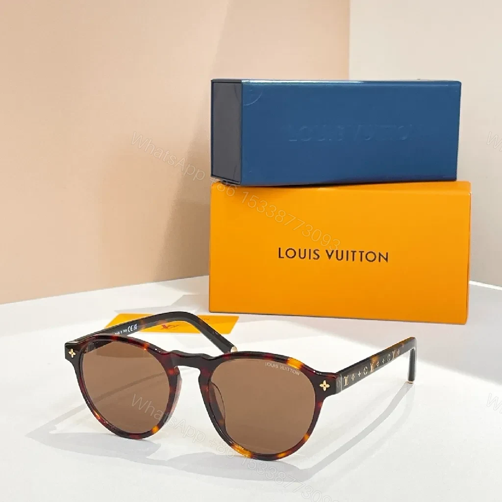 View 5 of Round-Sun Sunglasses: Acetate, Polarized, Luxury-Inspired Design