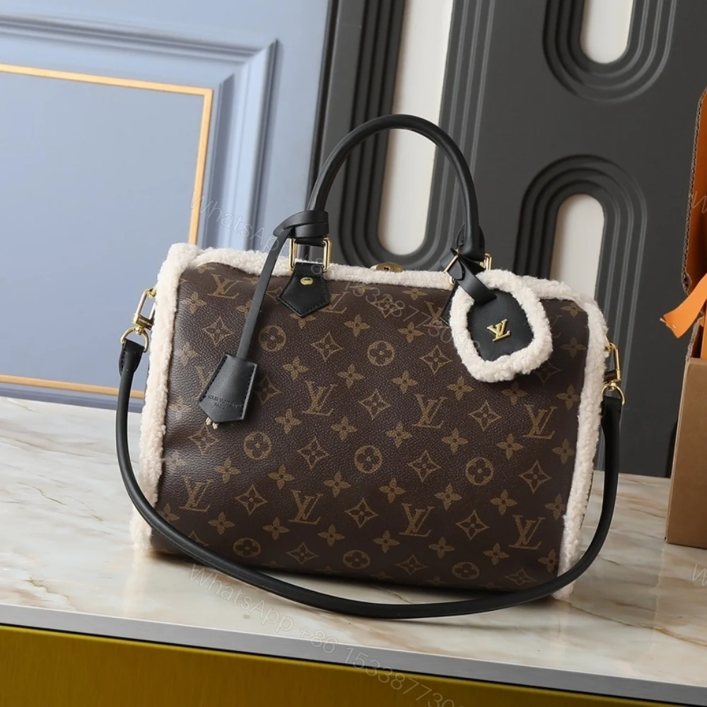 View 2 of Louis Vuitton Speedy Soft 30 Teddy Monogram Brown 30Cm M26326
