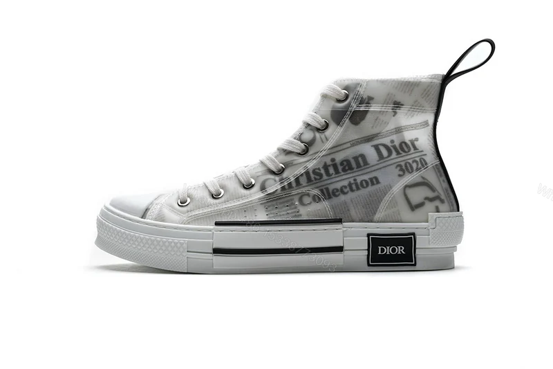 View 11 of Dior B23 Oblique Transparency High H565 White Black