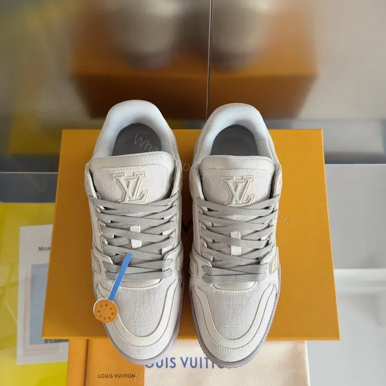 Chic LV-Inspired Monochrome Sneakers: All-Day Luxury — view 1