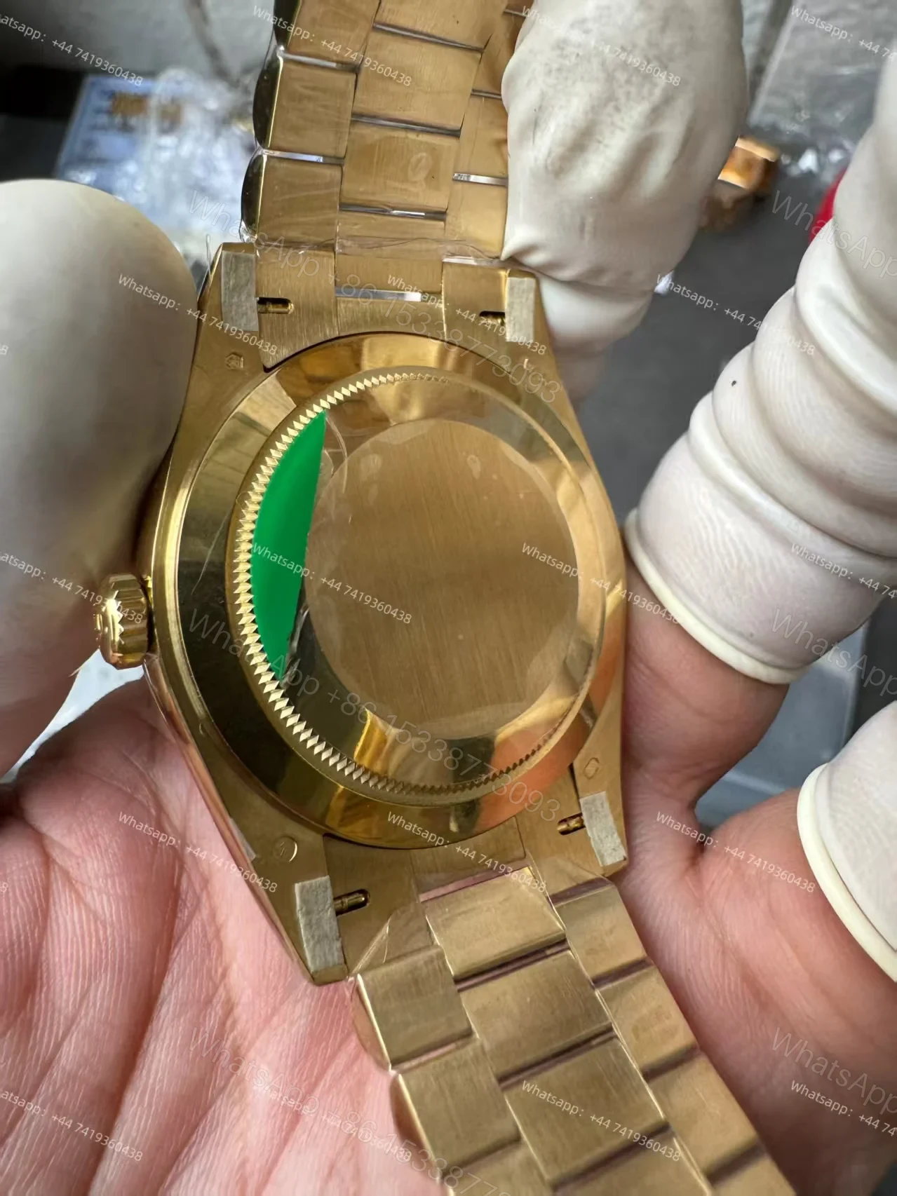 View 7 of Rolex Day-Date M228238-0042 1:1 Replica Gold White Dial 40MM 3255 Movement Presidential Bracelet Super Clone Watch