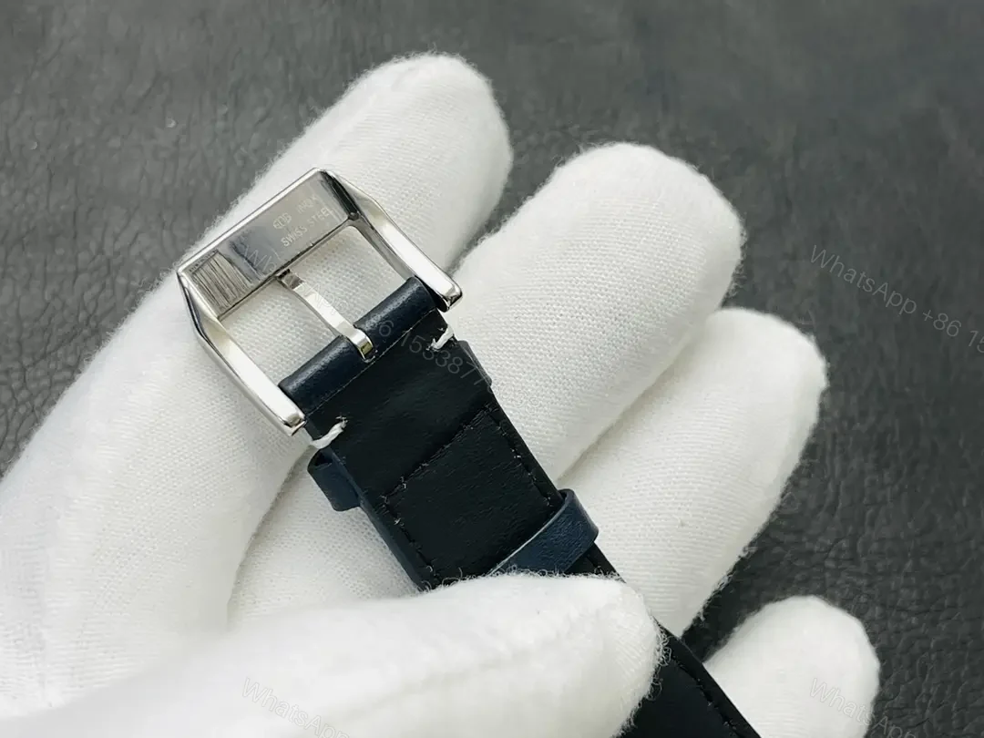 View 8 of IWC Pilot IW38810 Watch Blue Dial Leather Strap Ultimate 41MMIWC-IW38810-BLU41