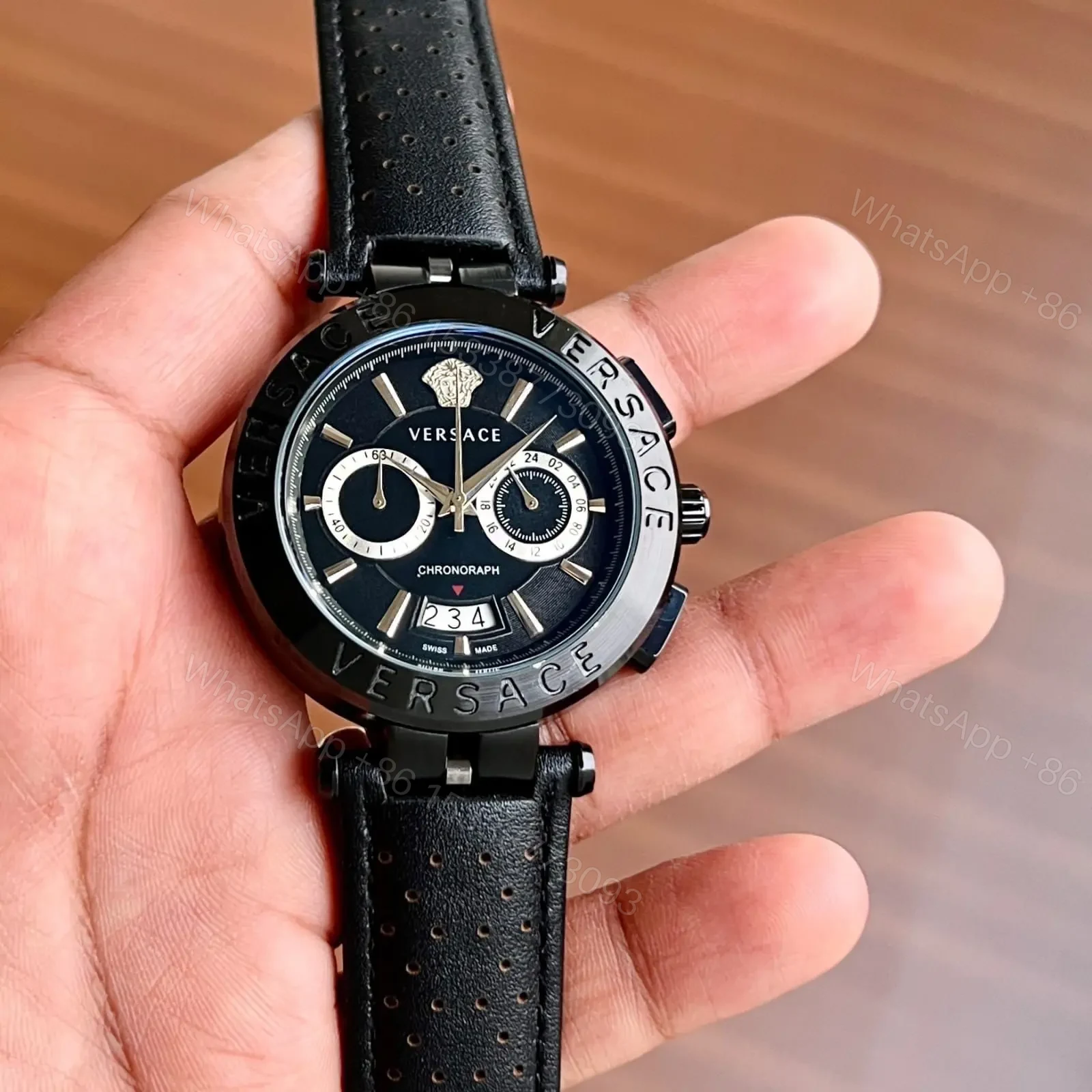 View 2 of Versace Aion Chronograph black
