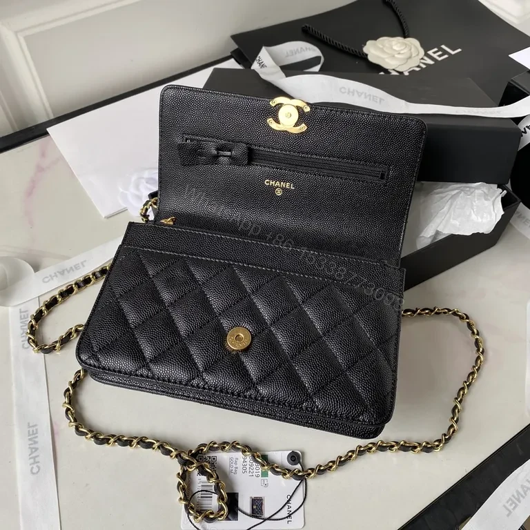 View 2 of Chanel-Inspired Quilted Flap Bag: Timeless Luxury Shoulder Bag