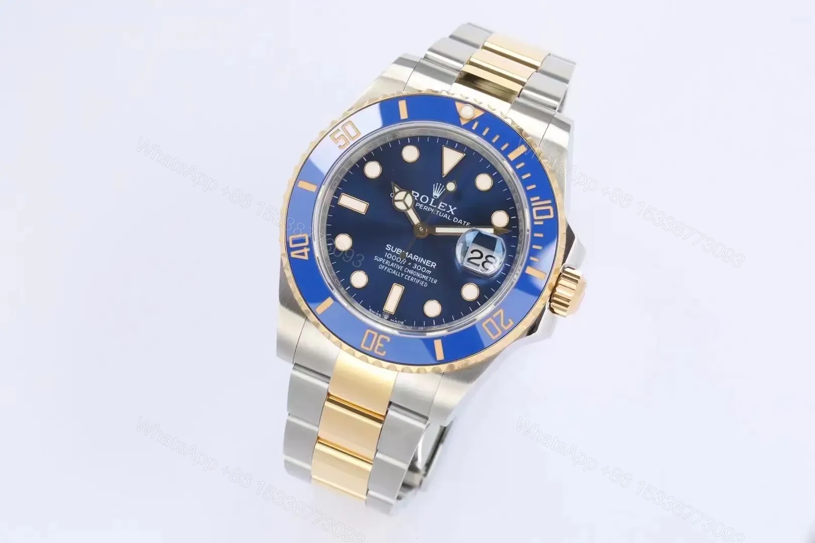 View 3 of Rolex Submariner Date 41 Stainless Steel Yellow Gold Blue Dial 126613LB-0002