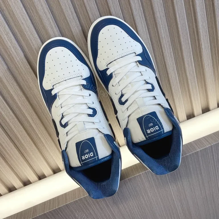 View 6 of Bold Contrast Dior-Inspired High-Top Sneakers - Everyday Luxury