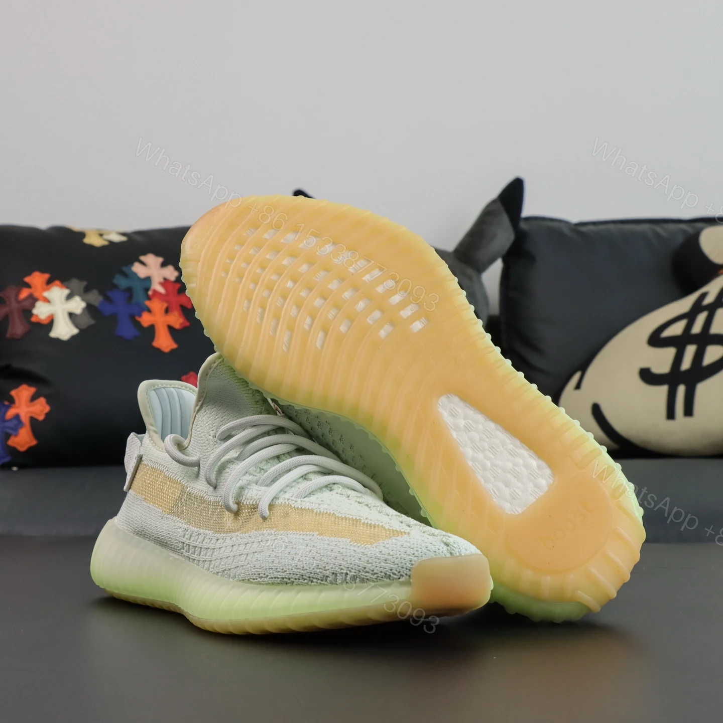 View 3 of Yeezy Boost 350 V2 Flax Reps