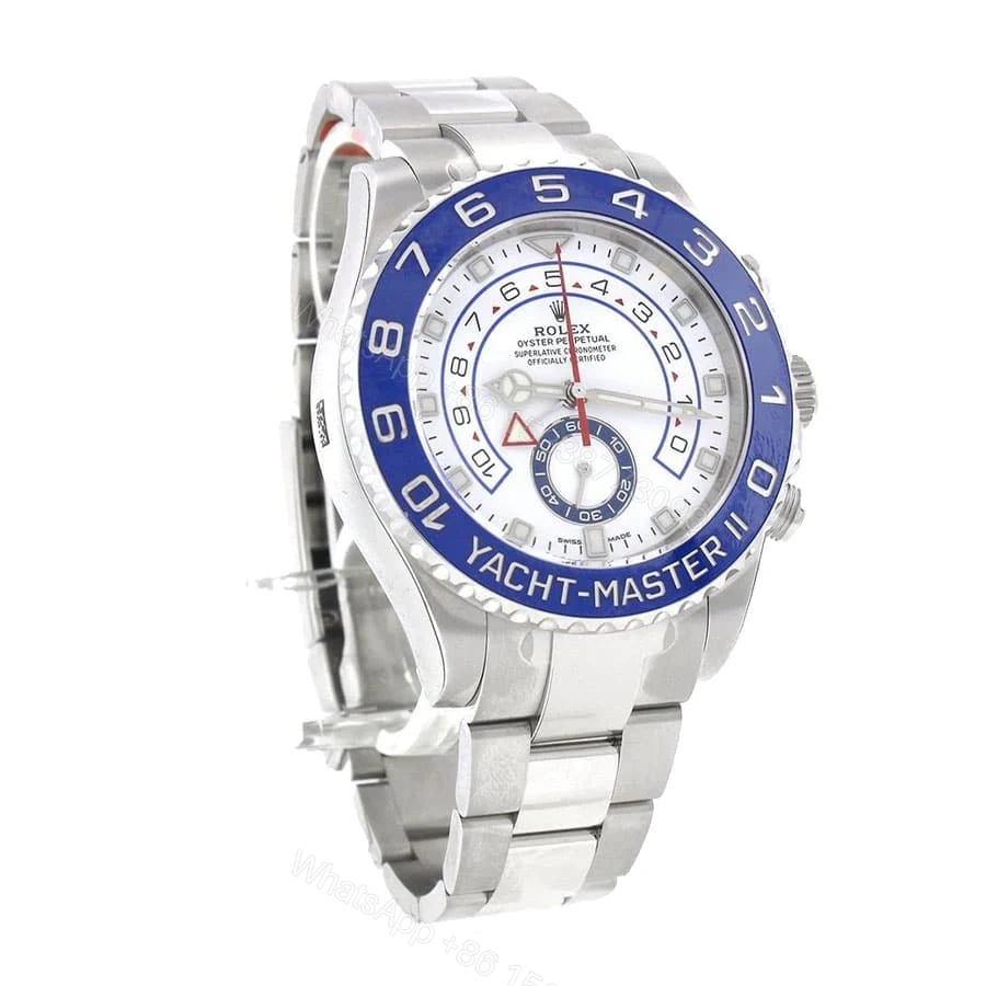 View 2 of Rolex Yacht-Master II 116681 Super Clone : Two-Tone Everose White Dial 44mm