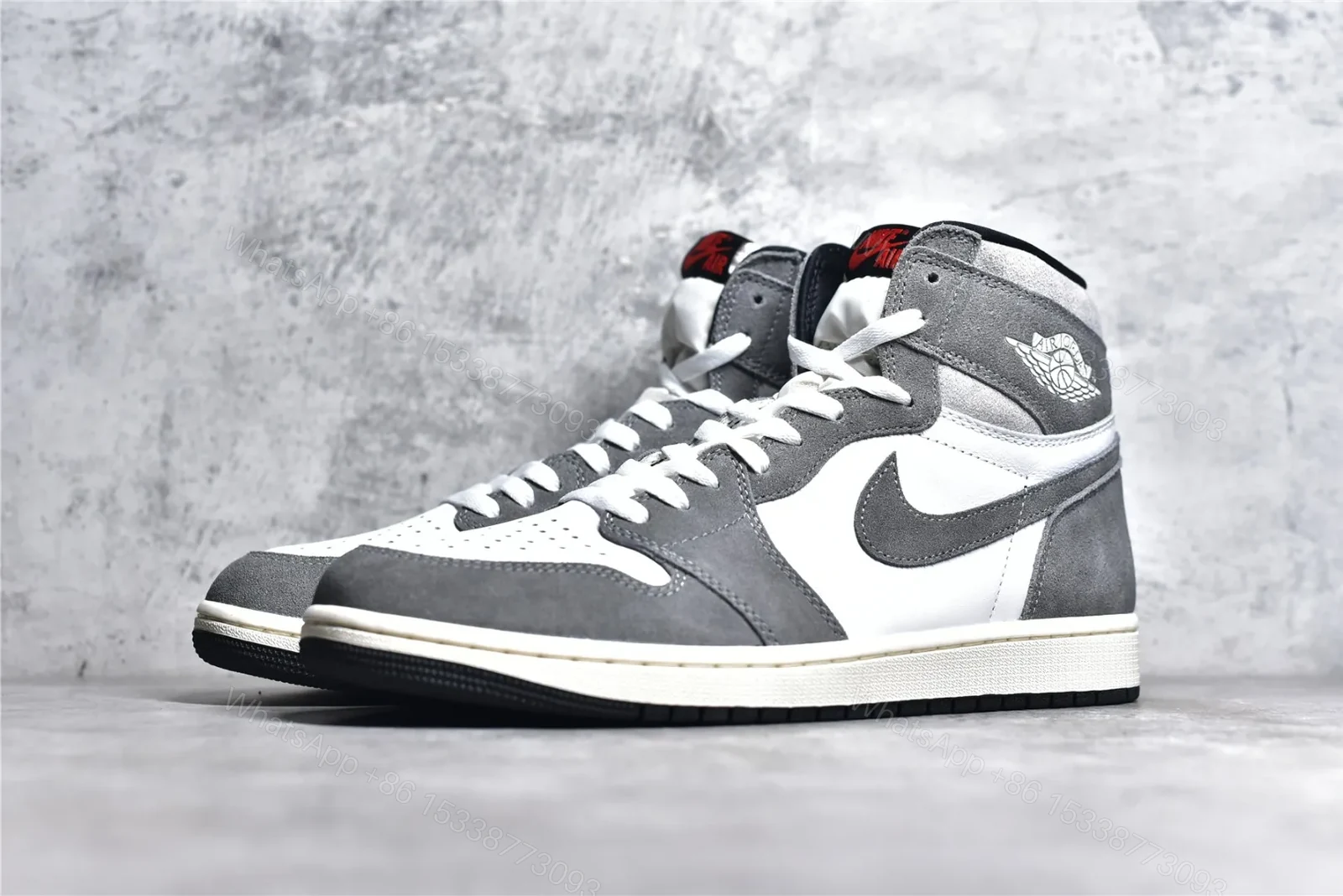 View 2 of Air Jordan 1 Retro High “Washed Black” Reps