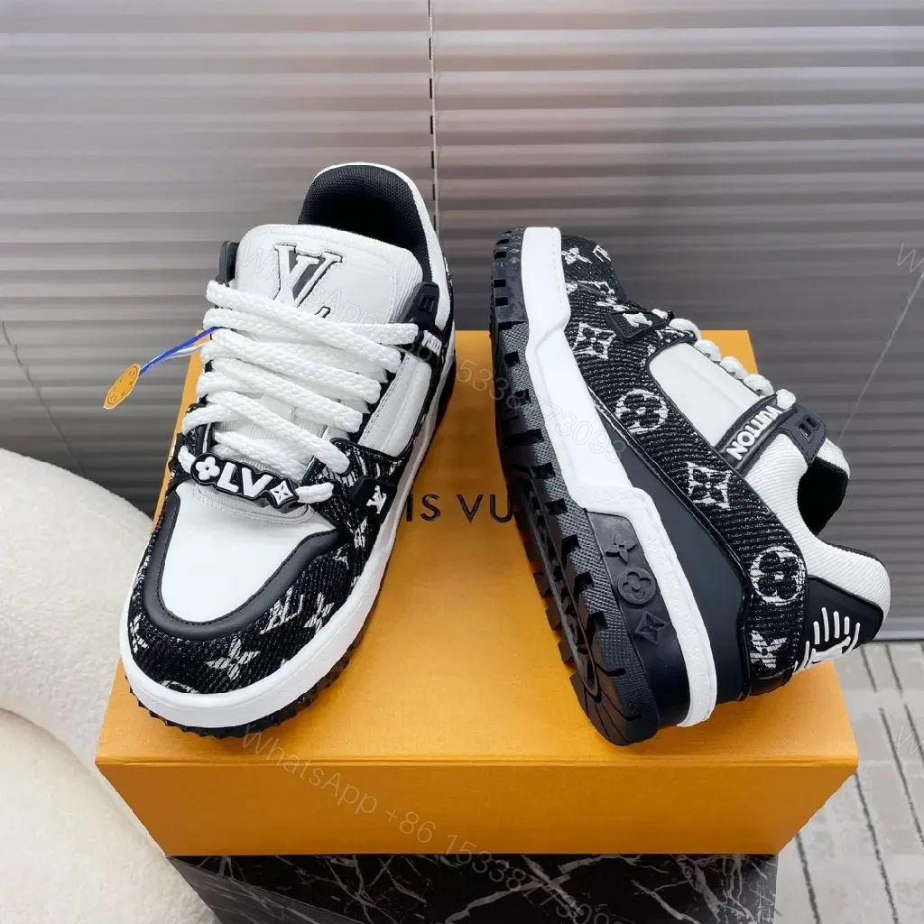 View 4 of Lux Monogram Hybrid Sneakers: Bold Street Style