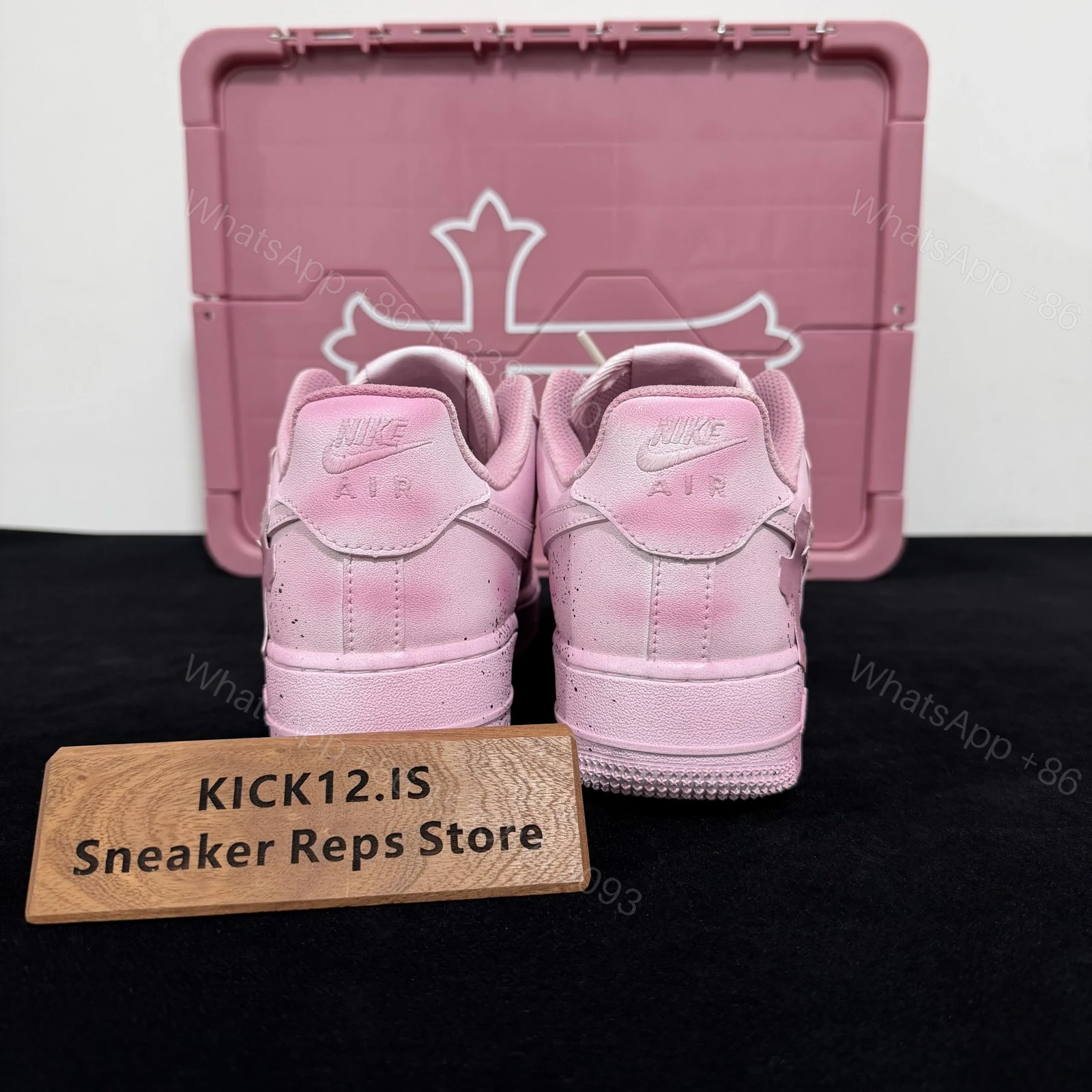 View 6 of Pink Chrome Hearts Air Force 1