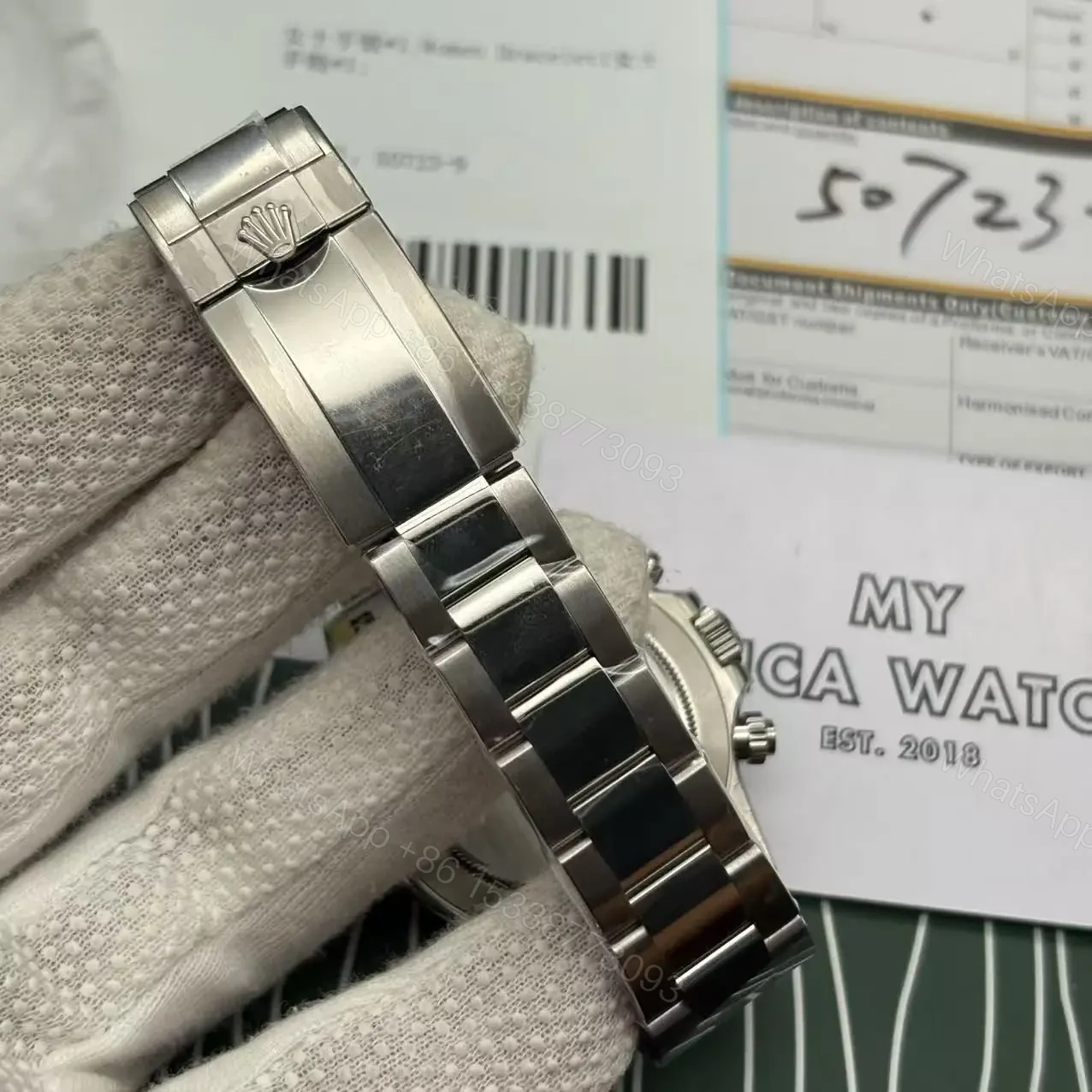 View 9 of Replica Silver Rolex Daytona Swiss Clone model 116520
