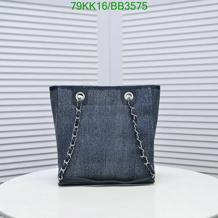 View 13 of Chanel Deauville Chain Black Tote Bag QL854 – Trendy and Functional