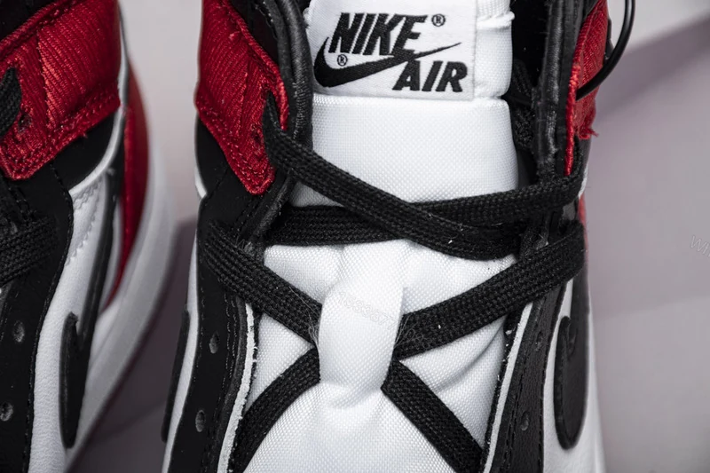 View 3 of Air Jordan 1 Retro High Satin Black Toe CD0461-016