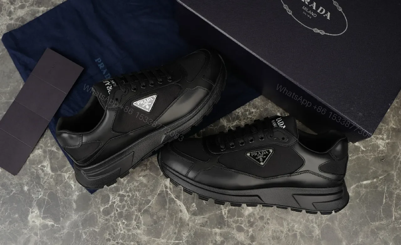 View 6 of All-Black Leather Sneakers: Luxe Everyday City Trainers