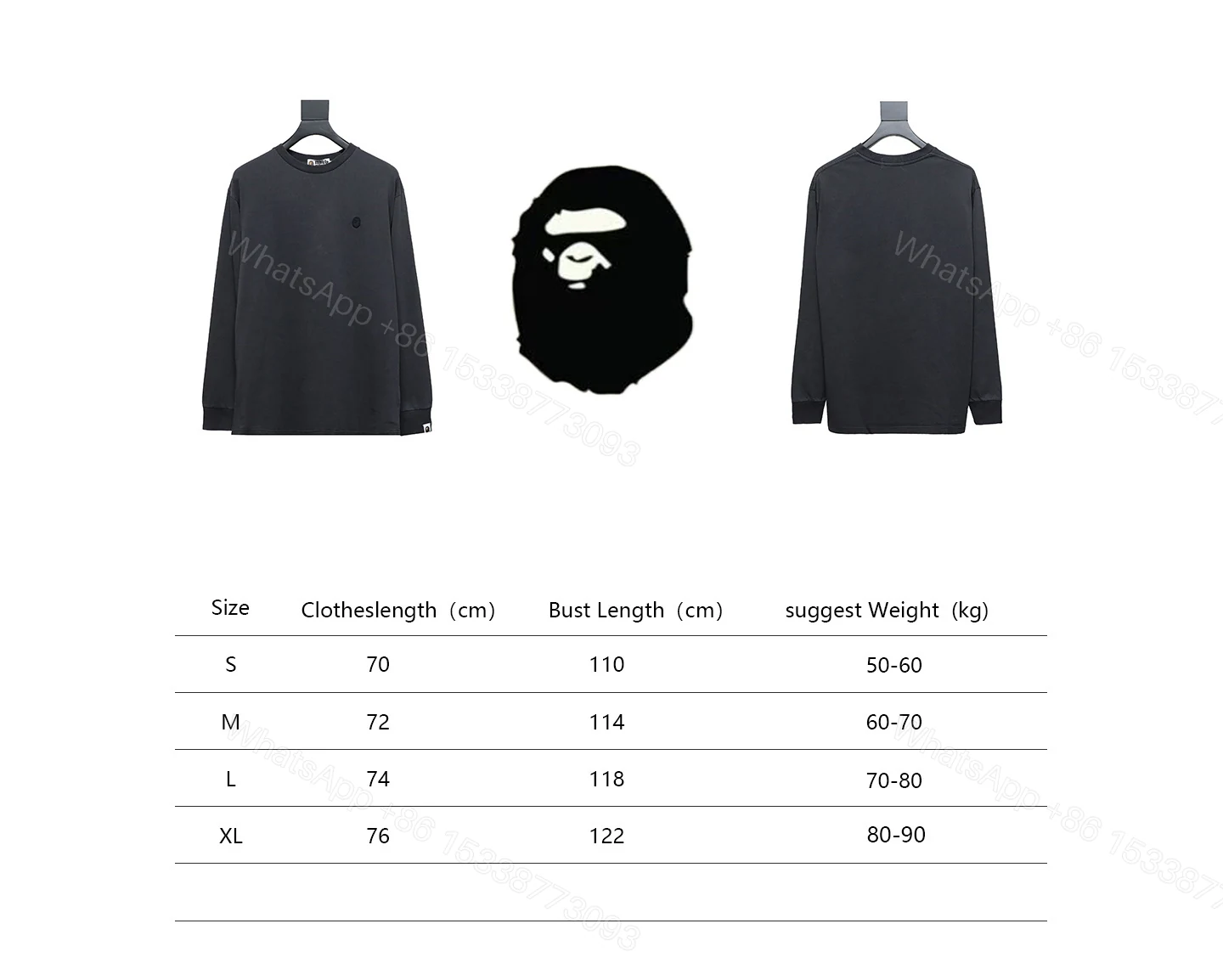 View 5 of Bape 24SS Small Embroidered Long Sleeves