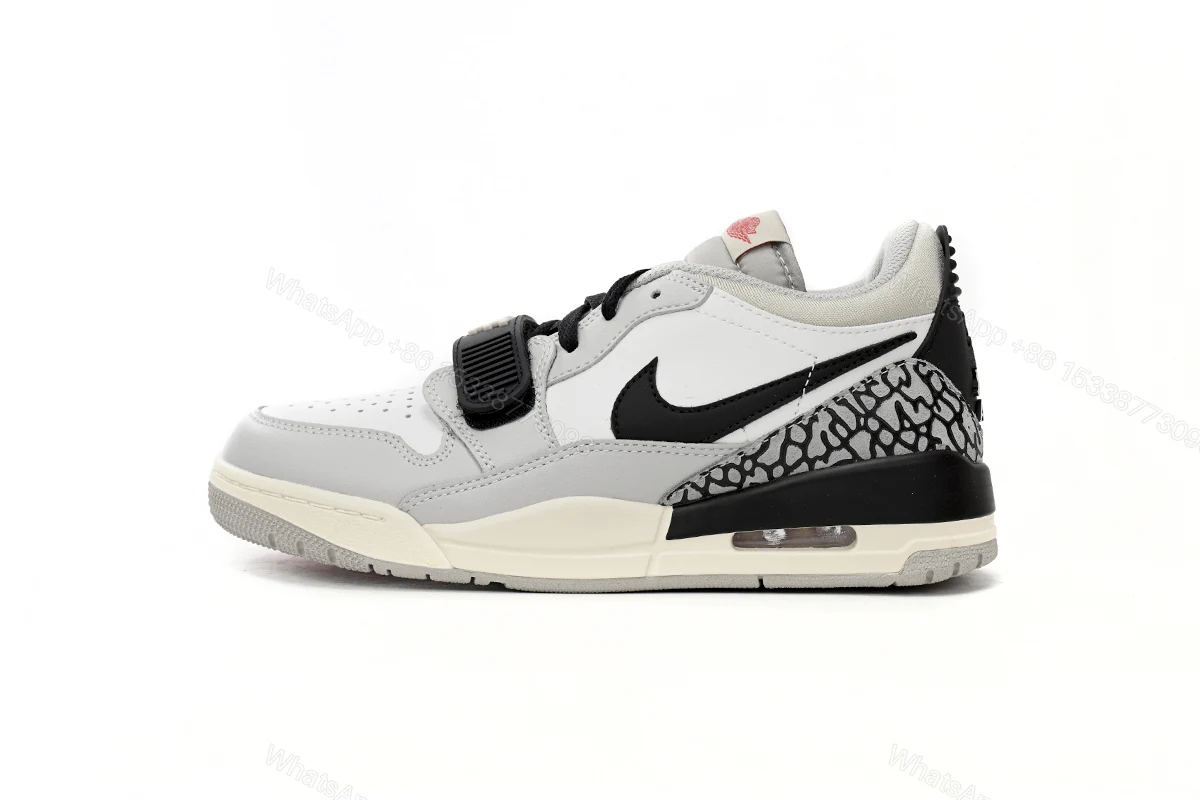 View 10 of Jordan Legacy 312 Low Tech Grey Fire Red Black CD7069-101