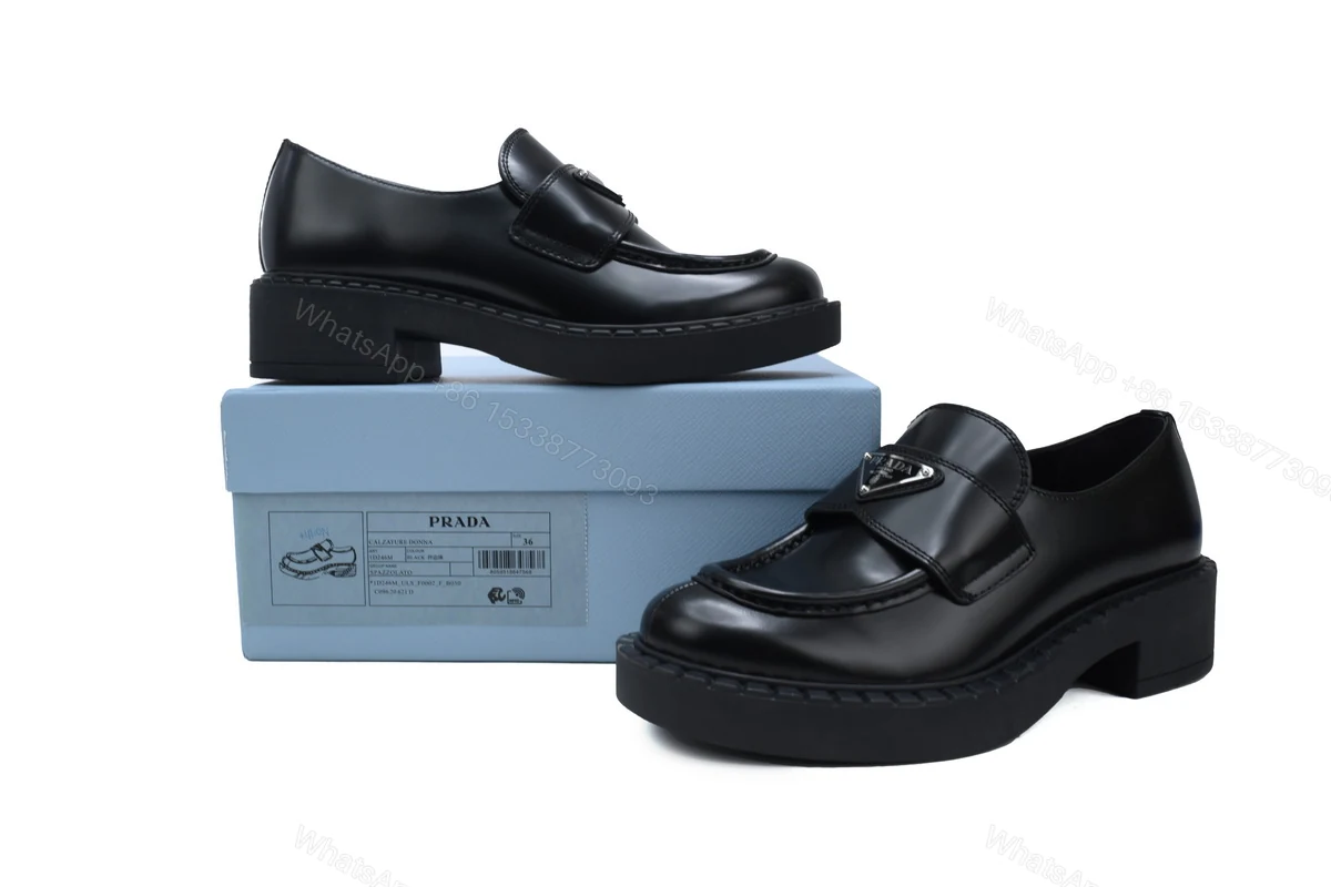 View 2 of Prada Midsole Loafers Black