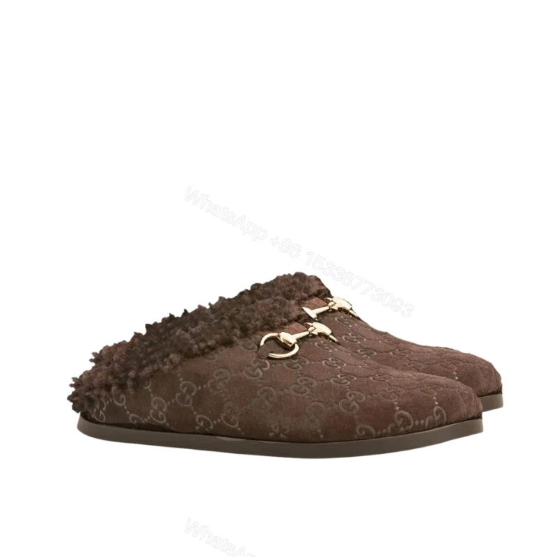 View 10 of Gucci Women Mule With Horsebit Dark Brown