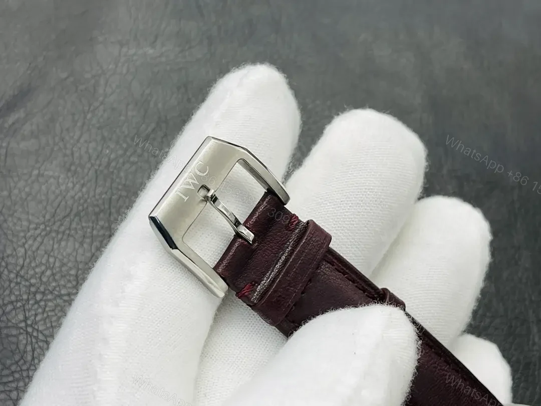 View 9 of IWC Year Of The Tiger Chronograph Burgundy Dial Leather Strap Ultimate 41MM IWC-TIGER-CHR-BRG41